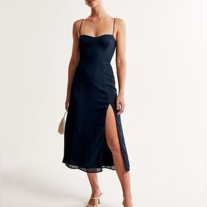 Abercrombie High Slit Midi Dress